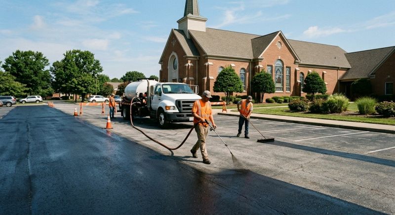 Asphalt Parking Lot Sealing in Greenville, SC