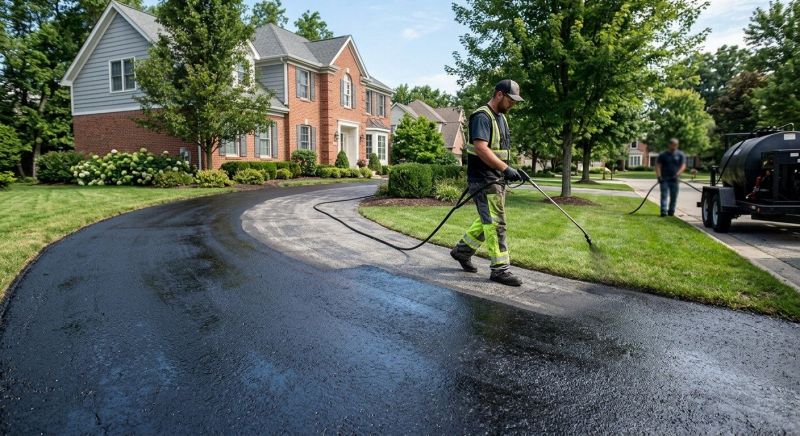 Blacktop Driveway Sealing in Denver, CO