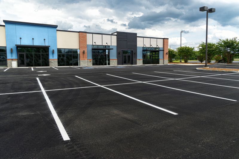 Concrete Parking Lot Striping in Alpharetta, GA