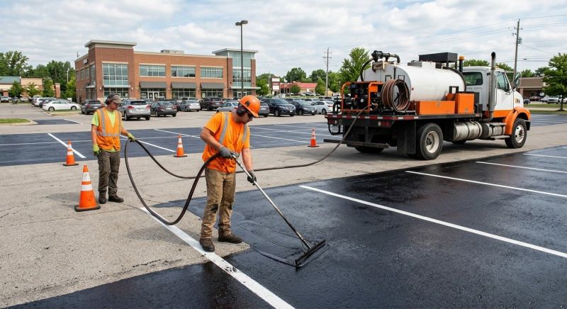 Parking Lot Sealcoating in Greenville, SC
