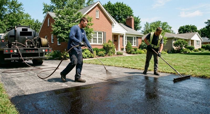 Tar Driveway Sealing in San Antonio, TX
